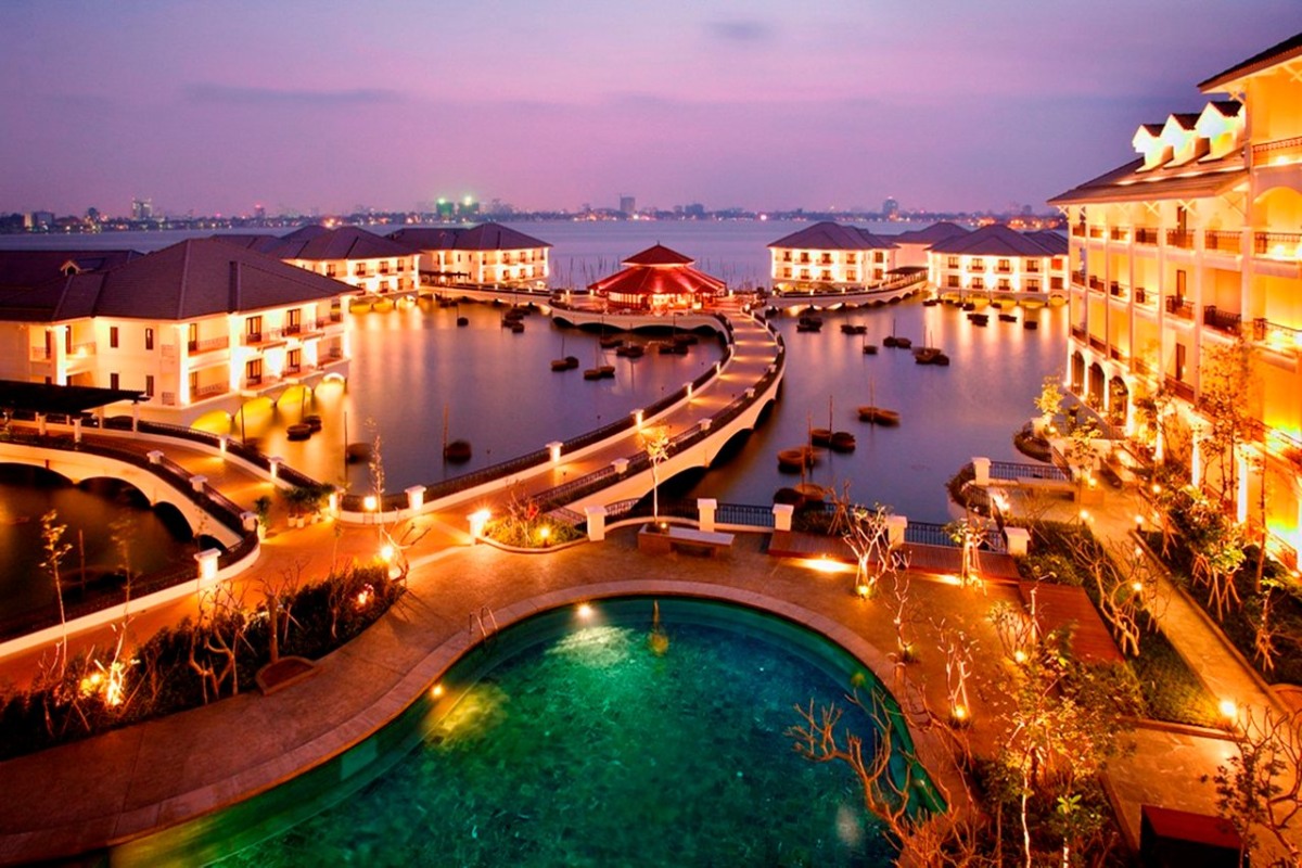 La vue d&#39;hôtel InterContinental Hanoi Westlake – eines der Luxushotels in Vietnam (Quelle Tripadvisor)