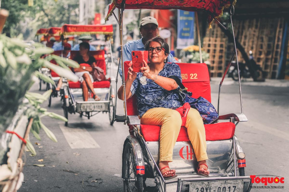 Das Cyclo-Pousse ist die bevorzugte Fortbewegungsmöglichkeit für Touristen, die Vietnam besuchen 