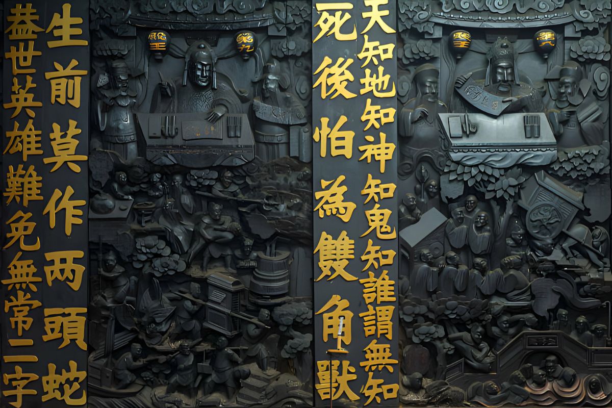 Relief dans la pagode de l&#39;Empereur de Jade (Quelle _ Istock)