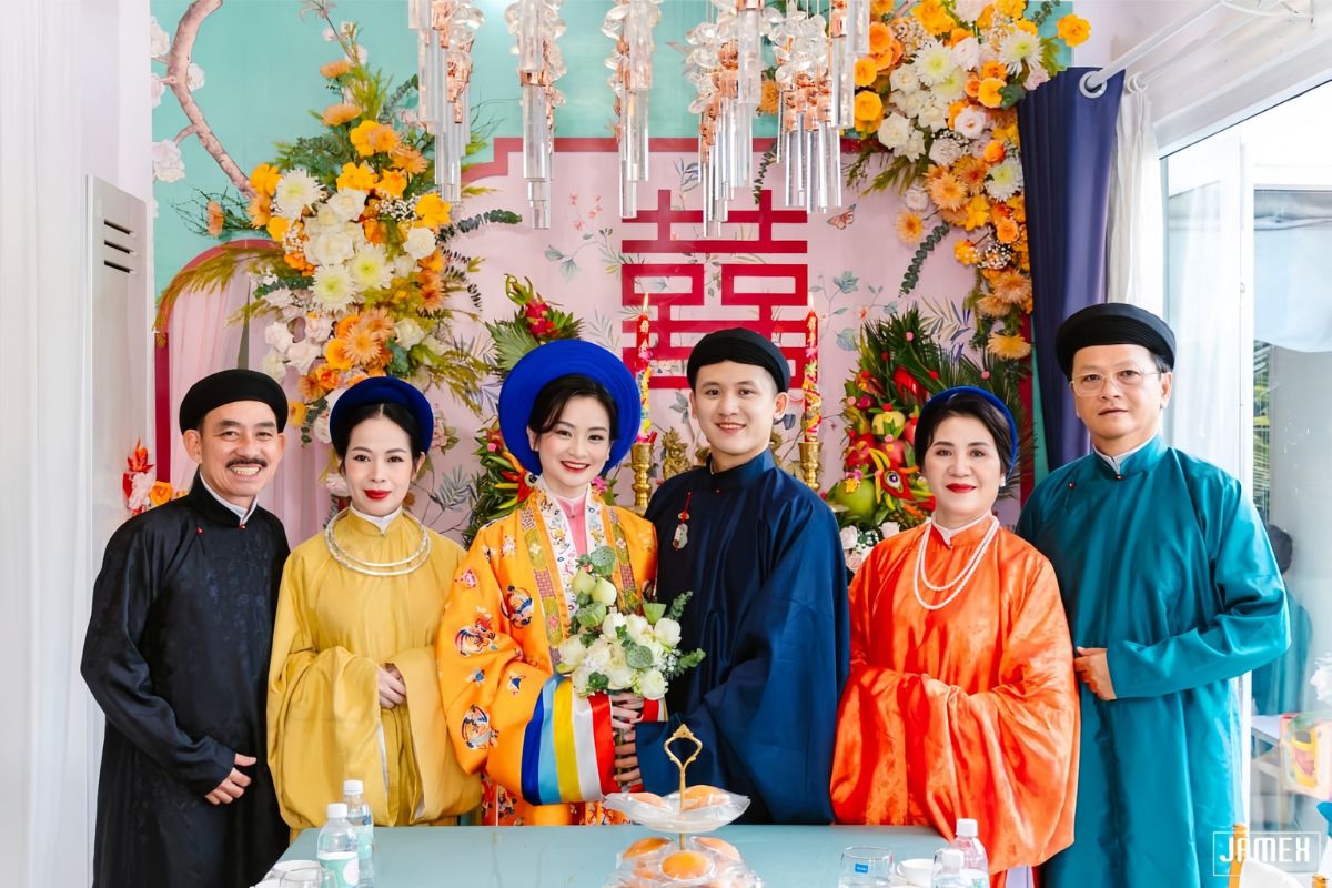 Hochzeit der vietnamesischen Familie