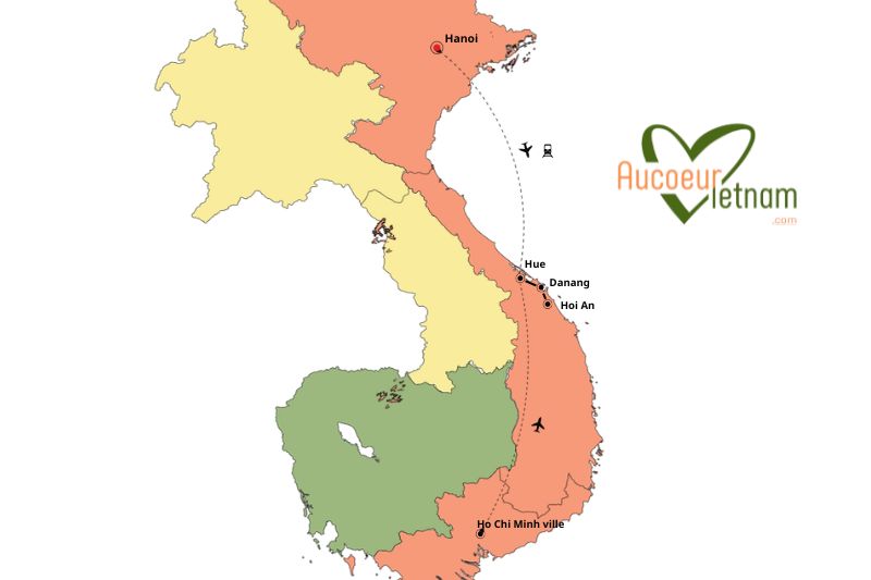 Rundgang zum Entdecken des Zentrums von Vietnam 