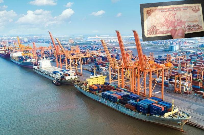Das Bild des Hafens von Hai Phong kostet 500 VND