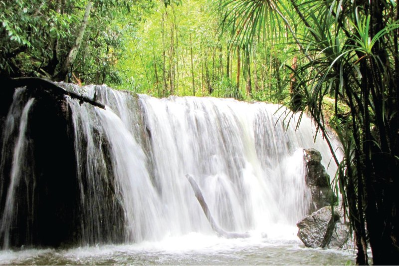 Randonnée gegenüber dem Wasserfall von Suoi Tranh ist derzeit Parfait