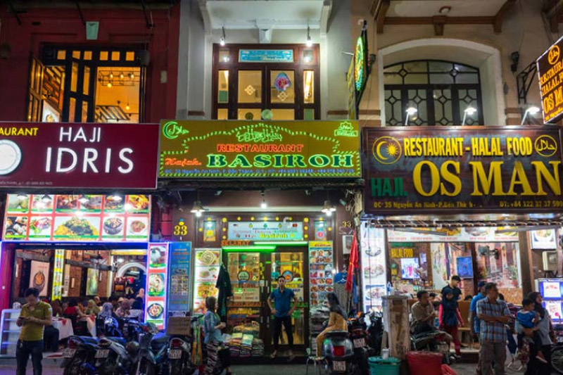 Halal-Restaurant in Saigon zugänglich