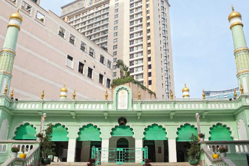 Devanture de la celebre mosqué de Saigon Masjid Jami&#39;ah Al-Muslimin