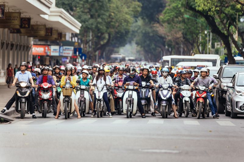 Embouteillage Ho-Chi-Minh-Stadt Vietnam