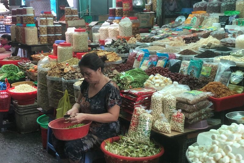 Image des commerçants du marché de Cholon