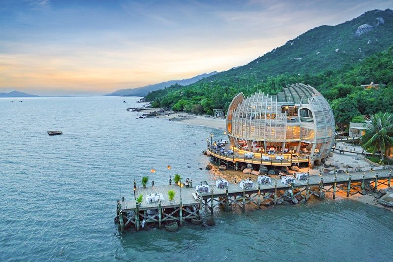 Das Panorama des Hotels An Lam Retreats Ninh Van Bay