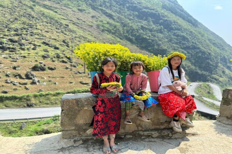 die hà giang-schleife liegt in nordvietnam