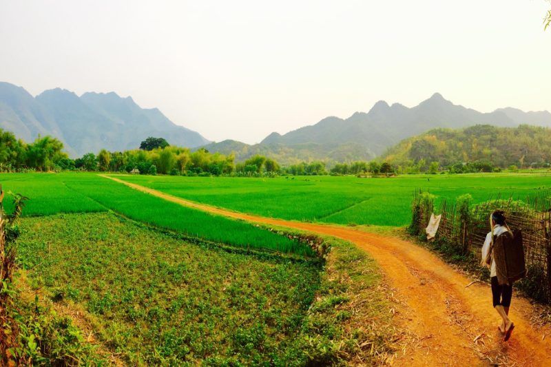 ein friedlicher tag in mai chau, nordvietnam