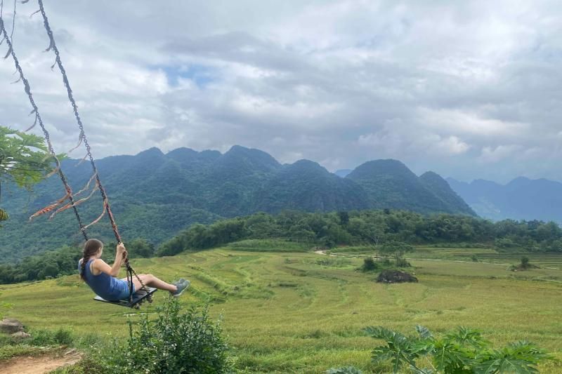 genießen sie das schöne wetter auf der tour mai chau und pu luong