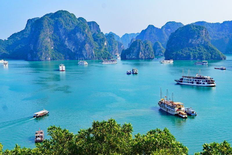 organisierte reise in vietnam - halong bucht