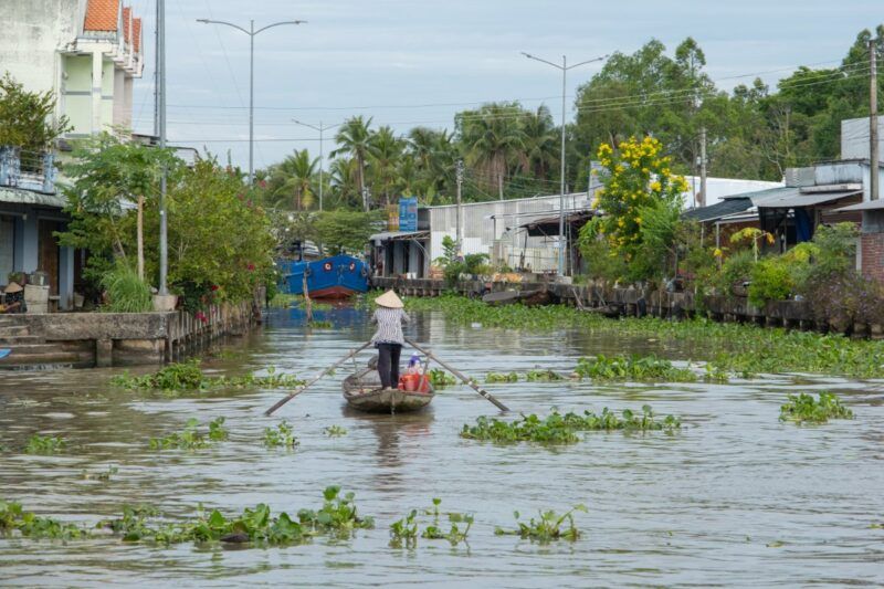 das mekong delta - schöne sonnige tage