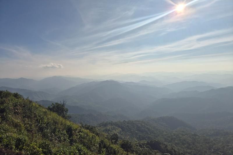 die wunderschöne aussicht von oben in a pa chai