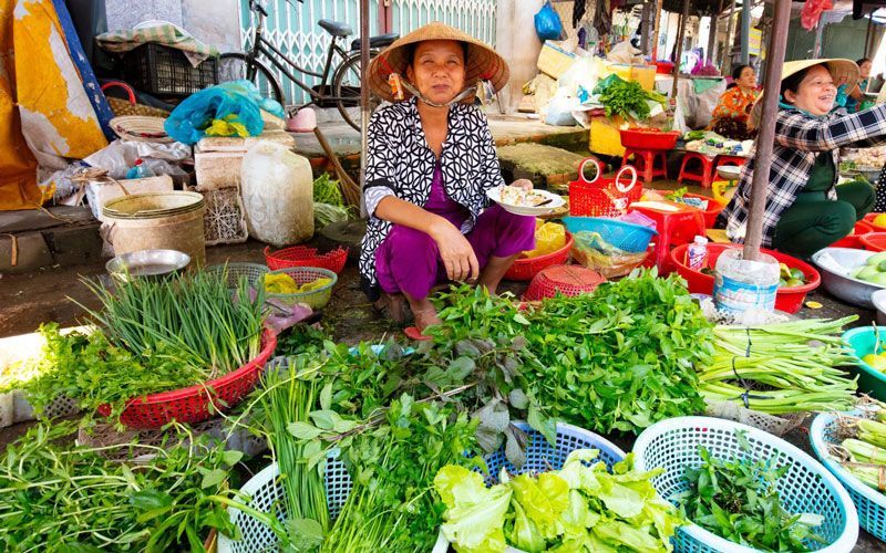 lokaler markt in vietnam