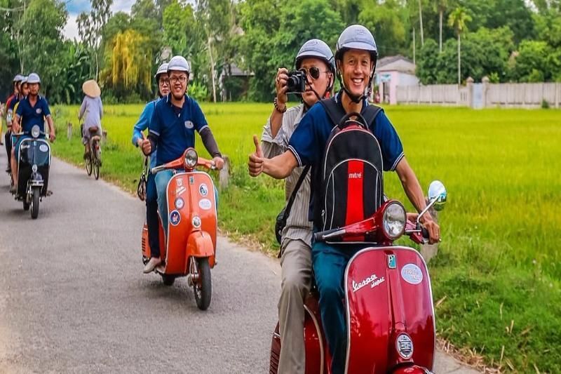 vespa adventure in hue vietnam