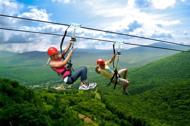 ziplines an der glasbrücke rồng mây, in sapa