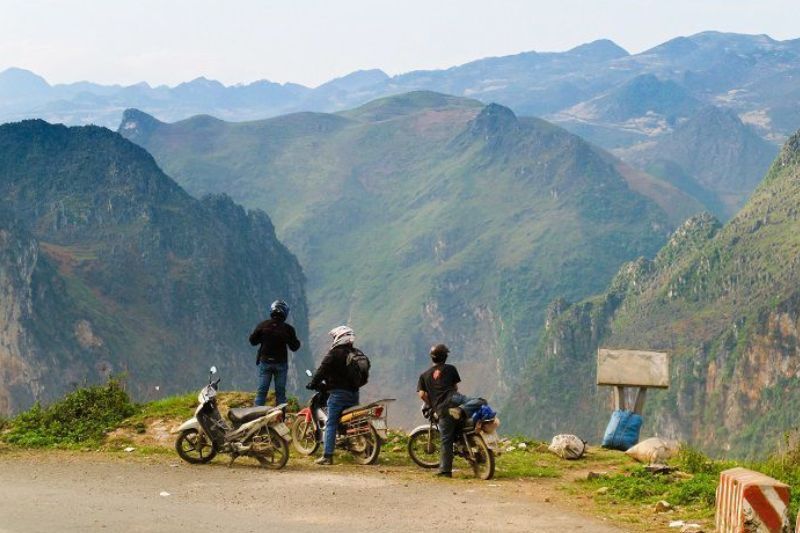 ausflug mit dem motorroller in die ha giang-schleife