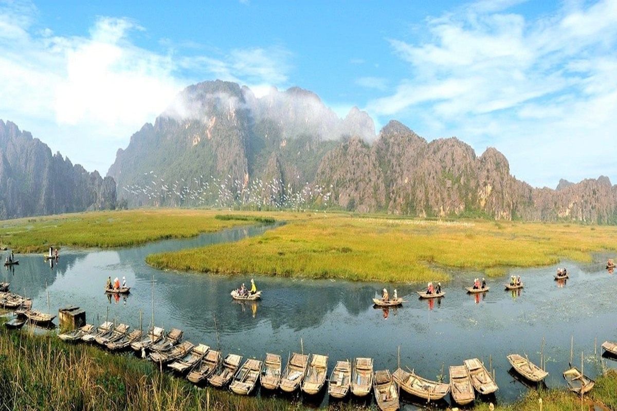 das van long nationalreservat ninh binh