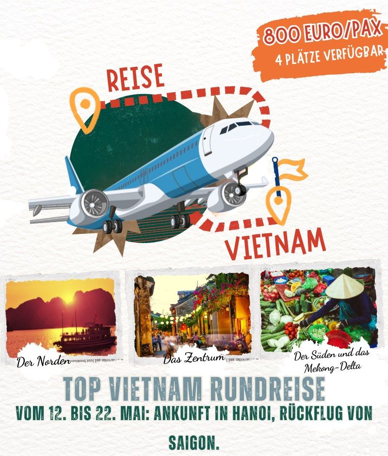Vietnam-Tour in einer kleinen Gruppe - 13 Tage 10 Nächte im Mai