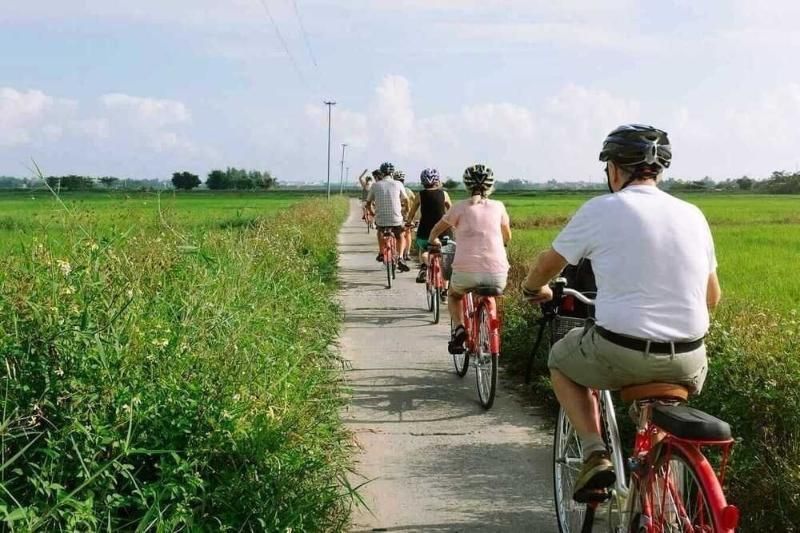fahrradtour in tra que, hoi an
