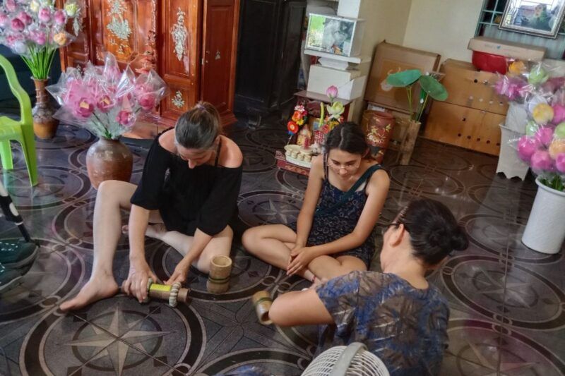 herstellung von blumen in thanh tien hue
