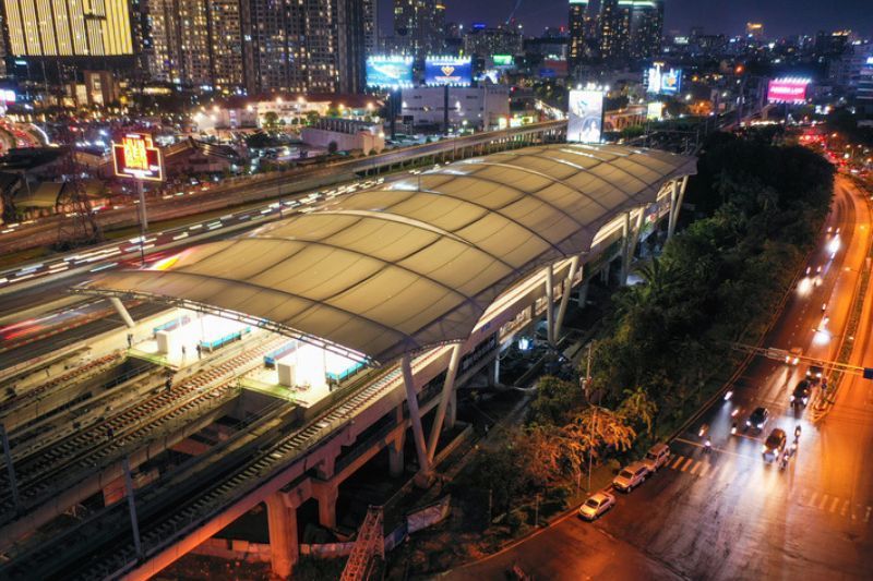 Der Luftbahnhof Tân Cảng, der größte, soll zu einem Umsteigepunkt für die zukünftige U-Bahn-Linie Nr. 5 werden.