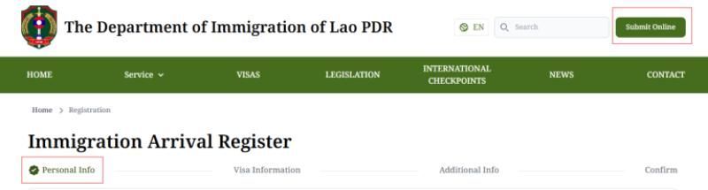 Informationen zum laotischen Pass