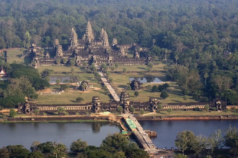 Angkor Wat Tempel Siem Reap: Blick von oben