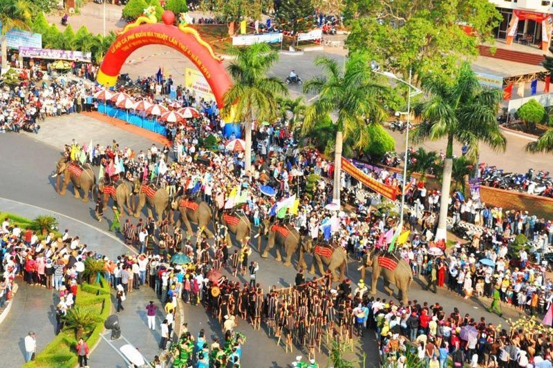 Das Kaffeefestival von Buôn Ma Thuột im Zentralen Hochland in Vietnam
